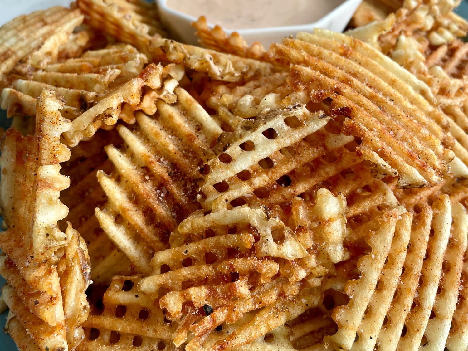 Crispy Homemade Waffle Fries